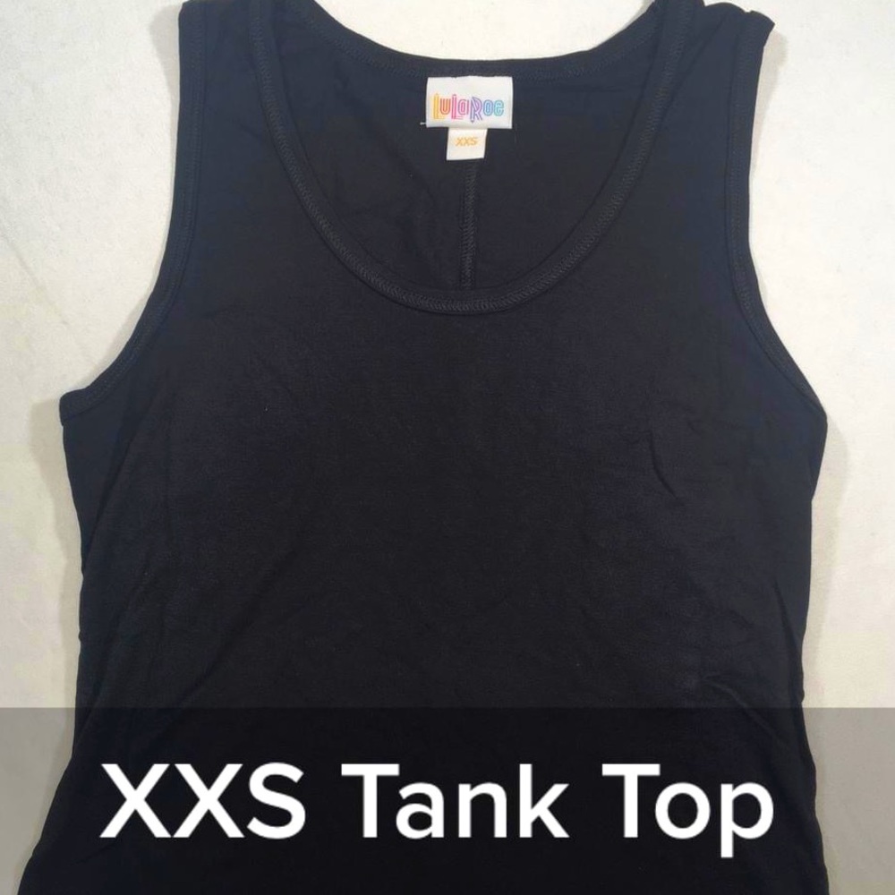 LuLaRoe XXS Tank Top - Black - NWT